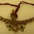  <em>Necklace</em>, 19th century. Gold beads, glass(?), cord, length: 15 in. (38.1 cm). Brooklyn Museum, 25588. Creative Commons-BY (Photo: Brooklyn Museum, CUR.25588.jpg)