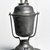 American. <em>Lamp</em>, ca. 1840. Pewter, 8 3/8 x 5 1/4 x 5 1/4 in. (21.3 x 13.3 x 13.3 cm). Brooklyn Museum, Gift of Mrs. Samuel Doughty, 27.521. Creative Commons-BY (Photo: Brooklyn Museum, CUR.27.521_view1.jpg)