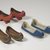  <em>Pair of Women's Shoes (Jingshin)</em>, 18th-19th century. Wood, pigment, metal, Each: 3 3/4 × 3 1/8 × 9 1/4 in. (9.5 × 7.9 × 23.5 cm). Brooklyn Museum, 27.977.18a-b. Creative Commons-BY (Photo: , CUR.27.977.18a-b_X1139a-b_X1138a-b_view1_Collins_photo_NRICH.jpg)