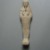  <em>Ushabti</em>, 664-404 B.C.E. Faience, 6 x width at arms 1 5/8 in. (15.2 x 4.2 cm). Brooklyn Museum, Gift of the Long Island Historical Society, 28.526. Creative Commons-BY (Photo: Brooklyn Museum, CUR.28.526_front.jpg)