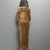  <em>Ushabti</em>, ca. 1539-1292 B.C.E. Faience, 8 3/4 x 2 1/4 x 1 7/8 in. (22.3 x 5.7 x 4.7 cm). Brooklyn Museum, Gift of the Long Island Historical Society, 28.527. Creative Commons-BY (Photo: Brooklyn Museum, CUR.28.527_view4.jpg)