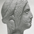 Roman. <em>Head of Woman</em>, 1st century B.C.E., probably. Clay, 4 1/8 × 2 13/16 × 2 1/2 in. (10.4 × 7.1 × 6.4 cm). Brooklyn Museum, Gift of the Long Island Historical Society, 28.766. Creative Commons-BY (Photo: Brooklyn Museum, CUR.28.766_NegB_print_bw.jpg)