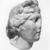 Roman. <em>Head of Aphrodite</em>. Marble, 5 9/16 × 3 15/16 × 4 1/8 in. (14.2 × 10 × 10.5 cm). Brooklyn Museum, Gift of Bianca Olcott in memory of her father, Professor George M. Olcott of Columbia University, of her grandfather, George N. Olcott, and of her great-grandfather, Charles M. Olcott, President of the Brooklyn Institute of Arts and Sciences 1851-1853, 29.1604. Creative Commons-BY (Photo: Brooklyn Museum, CUR.29.1604_NegD_print_bw.jpg)