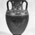 Floral Nolan Group. <em>Red-Figure Amphora</em>, ca. 480 B.C.E. Clay, slip, 13 3/16 × Diam. 7 1/16 in. (33.5 × 18 cm). Brooklyn Museum, Gift of Bianca Olcott, 29.1. Creative Commons-BY (Photo: Brooklyn Museum, CUR.29.1_NegA_print_bw.jpg)
