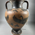Attributed to Macali Painter. <em>Black-Figure Amphora</em>, 500 B.C.E. Clay, slip, 11 5/8 × Diam. of body 7 1/2 in. (29.5 × 19.1 cm). Brooklyn Museum, Gift of Bianca Olcott, 29.2. Creative Commons-BY (Photo: Brooklyn Museum, CUR.29.2_view01.jpg)