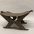  <em>Stool</em>, early 20th century. Wood, 9 1/2 × 18 5/8 × 9 7/8 in. (24.1 × 47.3 × 25.1 cm). Brooklyn Museum, Museum Expedition 1930, Robert B. Woodward Memorial Fund and the Museum Collection Fund, 30.1367. Creative Commons-BY (Photo: Brooklyn Museum, CUR.30.1367_view02.jpg)