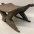  <em>Stool</em>, early 20th century. Wood, 9 1/2 × 18 5/8 × 9 7/8 in. (24.1 × 47.3 × 25.1 cm). Brooklyn Museum, Museum Expedition 1930, Robert B. Woodward Memorial Fund and the Museum Collection Fund, 30.1367. Creative Commons-BY (Photo: Brooklyn Museum, CUR.30.1367_view05.jpg)