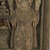 Coptic. <em>Door with Figure of a Saint</em>, 7th century C.E. or 10th-11th century C.E. Wood, iron, pigment, 6 13/16 x 5 13/16 x 3/4 in. (17.4 x 14.8 x 2 cm). Brooklyn Museum, Gift of Ruth Tishner Costantino, 30.28. Creative Commons-BY (Photo: Brooklyn Museum (in collaboration with Index of Christian Art, Princeton University), CUR.30.28_detail01_ICA.jpg)