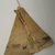 Blackfoot. <em>Toy Tipi with Pole</em>, early 20th century. Wood, fabric, pigment Brooklyn Museum, Bequest of W.S. Morton Mead, 32.2099.32553. Creative Commons-BY (Photo: Brooklyn Museum, CUR.32.2099.32553_view1.jpg)