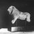  <em>Sculptor's Model of a Walking Lion</em>, ca. 664-30 B.C.E. Limestone, 3 x 6 1/2 x 12 in. (7.6 x 16.5 x 30.5 cm). Brooklyn Museum, Charles Edwin Wilbour Fund, 33.190. Creative Commons-BY (Photo: Brooklyn Museum, CUR.33.190_NegA_print_bw.jpg)
