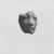  <em>Fragment of a Head</em>, ca. 1352-1336 B.C.E. Limestone, 1 1/4 × 1 in. (3.2 × 2.6 cm). Brooklyn Museum, Charles Edwin Wilbour Fund, 33.50. Creative Commons-BY (Photo: , CUR.33.50_NegA_print_bw.jpg)