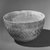  <em>Molded Hemispherical Bowl</em>, 2nd-1st century B.C.E. Faience, 3 9/16 x Diam. 5 7/8 in. (9 x 15 cm). Brooklyn Museum, Charles Edwin Wilbour Fund, 33.581. Creative Commons-BY (Photo: Brooklyn Museum, CUR.33.581_NegA_print_bw.jpg)