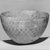  <em>Molded Hemispherical Bowl</em>, 2nd-1st century B.C.E. Faience, 3 9/16 x Diam. 5 7/8 in. (9 x 15 cm). Brooklyn Museum, Charles Edwin Wilbour Fund, 33.581. Creative Commons-BY (Photo: Brooklyn Museum, CUR.33.581_NegID_L335_20_print_bw.jpg)