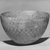  <em>Molded Hemispherical Bowl</em>, 2nd-1st century B.C.E. Faience, 3 9/16 x Diam. 5 7/8 in. (9 x 15 cm). Brooklyn Museum, Charles Edwin Wilbour Fund, 33.581. Creative Commons-BY (Photo: Brooklyn Museum, CUR.33.581_NegID_L335_22_print_bw.jpg)