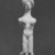 Athenian. <em>Doll</em>, ca. 4th century B.C.E. Clay, pigment, 3 11/16 × 1 1/8 × 13/16 in. (9.3 × 2.8 × 2 cm). Brooklyn Museum, Charles Edwin Wilbour Fund, 34.1009. Creative Commons-BY (Photo: Brooklyn Museum, CUR.34.1009_NegA_print_bw.jpg)
