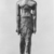  <em>Statuette of Striding Man</em>, ca. 1938–1759 B.C.E. Copper, 4 5/16 x 1 1/4 in. (11 x 3.2 cm). Brooklyn Museum, Charles Edwin Wilbour Fund, 34.1181. Creative Commons-BY (Photo: Brooklyn Museum, CUR.34.1181_NegA_print_bw.jpg)