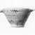 Greek. <em>Miniature Skyphos</em>. Clay, slip, 1 1/16 x Diam. 1 1/2 in. (2.7 x 3.8 cm). Brooklyn Museum, Charles Edwin Wilbour Fund, 34.1205. Creative Commons-BY (Photo: Brooklyn Museum, CUR.34.1205_NegA_print_bw.jpg)
