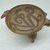  <em>Tripod Bowl</em>, 800-1500. Ceramic pigment, 3 x 5 5/16 x 6 7/8 in. (7.6 x 13.5 x 17.5 cm). Brooklyn Museum, Alfred W. Jenkins Fund, 34.1869. Creative Commons-BY (Photo: Brooklyn Museum, CUR.34.1869_view2.jpg)