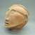  <em>Trophy Head</em>, 1000–1550. Ceramic, 6 1/2 x 7 1/2 x 6 3/4 in. (16.5 x 19.1 x 17.1 cm). Brooklyn Museum, Alfred W. Jenkins Fund, 34.2232. Creative Commons-BY (Photo: Brooklyn Museum, CUR.34.2232_view2.jpg)