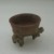  <em>Tripod Bowl</em>, 300-800?. Ceramic, pigment, 2 11/16 x 3 3/4 x 3 1/2 in. (6.8 x 9.5 x 8.9 cm). Brooklyn Museum, Alfred W. Jenkins Fund, 34.2429. Creative Commons-BY (Photo: Brooklyn Museum, CUR.34.2429_view2.jpg)