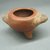  <em>Miniature Tripod Jar</em>, 100 B.C.E.-500 C.E. Ceramic, red slip, 2 3/8 x 2 7/8 x 2 15/16 in. (6 x 7.3 x 7.5 cm). Brooklyn Museum, Alfred W. Jenkins Fund, 34.2612. Creative Commons-BY (Photo: Brooklyn Museum, CUR.34.2612_view5.jpg)