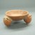  <em>Miniature Tripod Bowl</em>, 100 B.C.E.–500 C.E. Ceramic, red slip, 1 9/16 x 3 1/2 x 3 1/2 in. (4 x 8.9 x 8.9 cm). Brooklyn Museum, Alfred W. Jenkins Fund, 34.3056. Creative Commons-BY (Photo: Brooklyn Museum, CUR.34.3056_view2.jpg)