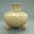  <em>Tripod Jar</em>, 1000-1550. Ceramic, pigment, 4 3/8 x 4 1/4 x 4 1/4 in. (11.1 x 10.8 x 10.8 cm). Brooklyn Museum, Alfred W. Jenkins Fund, 34.3098. Creative Commons-BY (Photo: Brooklyn Museum, CUR.34.3098_view1.jpg)