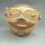  <em>Human Head Effigy Vessel</em>, 1000-1550. Ceramic, pigments, 7 x 9 1/4 x 7 1/2 in. (17.8 x 23.5 x 19.1 cm). Brooklyn Museum, Alfred W. Jenkins Fund, 34.3239. Creative Commons-BY (Photo: Brooklyn Museum, CUR.34.3239_view1.jpg)