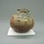  <em>Miniature Jar</em>, 1000–1550. Ceramic, pigment, 2 3/4 x 2 15/16 x 2 11/16 in. (7 x 7.5 x 6.8 cm). Brooklyn Museum, Alfred W. Jenkins Fund, 34.3367. Creative Commons-BY (Photo: Brooklyn Museum, CUR.34.3367_view2.jpg)