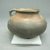  <em>Jar</em>, 800-1500. Ceramic, pigment, 3 1/2 x 5 x 4 3/4 in. (8.9 x 12.7 x 12.1 cm). Brooklyn Museum, Alfred W. Jenkins Fund, 34.3681. Creative Commons-BY (Photo: Brooklyn Museum, CUR.34.3681_view1.jpg)