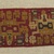 Nasca. <em>Mantle, Fragment or Textile Fragment, Undetermined</em>, 200-600. Cotton, camelid fiber, 5 1/8 x 18 1/8 in. (13 x 46 cm). Brooklyn Museum, George C. Brackett Fund, 34.554. Creative Commons-BY (Photo: , CUR.34.554.jpg)