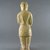  <em>Tomb Figure of an Attendant</em>, 581-618. Earthenware with lead glaze, 10 3/4 in. (27.3 cm). Brooklyn Museum, Brooklyn Museum Collection, 34.5642. Creative Commons-BY (Photo: Brooklyn Museum, CUR.34.5642_back.jpg)
