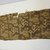 Chimú. <em>Textile Fragment, undetermined</em>, 1000-1532. Cotton, 18 1/2 x 9 1/16 in. (47 x 23 cm). Brooklyn Museum, George C. Brackett Fund, 34.579. Creative Commons-BY (Photo: Brooklyn Museum, CUR.34.579.jpg)