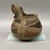 Southwest (unidentified). <em>Owl Effigy Vessel</em>. Clay, slip, 6 1/2 × 6 1/4 × 6 1/4 in. (16.5 × 15.9 × 15.9 cm). Brooklyn Museum, Brooklyn Museum Collection, 34.615. Creative Commons-BY (Photo: Brooklyn Museum, CUR.34.615_view02.jpg)