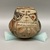 Pueblo (unidentified). <em>Jar</em>, 1200-1450 C.E. Pottery, galena, lead ore, 6 7/8 × 8 × 7 3/4 in. (17.5 × 20.3 × 19.7 cm). Brooklyn Museum, Brooklyn Museum Collection, 34.641. Creative Commons-BY (Photo: Brooklyn Museum, CUR.34.641_view01.jpg)