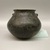 Southwest (unidentified). <em>Polished Blackware Jar with two-handles</em>. Clay, slip, 5 1/4 × 6 1/2 × 6 1/2 in. (13.3 × 16.5 × 16.5 cm). Brooklyn Museum, Brooklyn Museum Collection, 34.644. Creative Commons-BY (Photo: Brooklyn Museum, CUR.34.644.jpg)