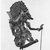  <em>Shadow Play Figure (Wayang kulit)</em>. Leather, pigment, wood, fiber, 20 11/16 × 10 5/8 in. (52.5 × 27 cm). Brooklyn Museum, Brooklyn Museum Collection, 34.65. Creative Commons-BY (Photo: Brooklyn Museum, CUR.34.65_back_print_bw.jpg)