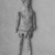 Greek. <em>Doll</em>, 5th century B.C.E. Clay, slip or pigment, 4 3/4 × 1 3/4 × 5/8 in. (12.1 × 4.4 × 1.6 cm). Brooklyn Museum, Charles Edwin Wilbour Fund, 34.718. Creative Commons-BY (Photo: Brooklyn Museum, CUR.34.718_print_bw.jpg)