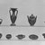 Attic. <em>Miniature Vase</em>, 4th century B.C.E. (probably). Clay, slip, 1 3/8 x Max. diam. 3/4 in. (3.5 x 1.9 cm). Brooklyn Museum, Charles Edwin Wilbour Fund, 34.723. Creative Commons-BY (Photo: , CUR.34.720-.728_print_bw.jpg)