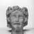 Roman. <em>Head</em>, 4th century C.E. Marble, 4 7/16 × 3 9/16 × 2 3/16 in. (11.3 × 9.1 × 5.5 cm). Brooklyn Museum, Brooklyn Museum Collection, 35.1023. Creative Commons-BY (Photo: Brooklyn Museum, CUR.35.1023_NegA_print_bw.jpg)