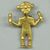  <em>Pendant in Form of Human Figure</em>. Gold, 1 13/16 × 1 3/8 × 1/4 in. (4.6 × 3.5 × 0.6 cm). Brooklyn Museum, Alfred W. Jenkins Fund, 35.115. Creative Commons-BY (Photo: Brooklyn Museum, CUR.35.115-1.jpg)