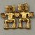  <em>Pendant with Two Human Figures</em>. Gold, 1 7/16 × 1 3/4 × 1/2 in. (3.7 × 4.4 × 1.3 cm). Brooklyn Museum, Alfred W. Jenkins Fund, 35.122. Creative Commons-BY (Photo: Brooklyn Museum, CUR.35.122_overall.jpg)