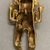  <em>Pendant in Form of Human Figure</em>. Gold, 2 3/16 × 1 1/4 × 1/4 in. (5.5 × 3.2 × 0.6 cm). Brooklyn Museum, Alfred W. Jenkins Fund, 35.124. Creative Commons-BY (Photo: Brooklyn Museum, CUR.35.124_back.jpg)
