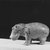  <em>Hippo</em>, ca. 1938-1539 B.C.E. Faience, 3 × 2 1/4 × 4 1/2 in. (7.6 × 5.7 × 11.4 cm). Brooklyn Museum, Charles Edwin Wilbour Fund, 35.1276. Creative Commons-BY (Photo: Brooklyn Museum, CUR.35.1276_NegID_L984_4_print_bw.jpg)