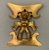  <em>Pendant in Form of Male Deity</em>. Gold, 3 1/4 × 2 3/4 × 1/2 in. (8.3 × 7 × 1.3 cm). Brooklyn Museum, Alfred W. Jenkins Fund, 35.150. Creative Commons-BY (Photo: Brooklyn Museum, CUR.35.150_overall.JPG)
