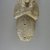  <em>Fragment of a Ushabti of Akhenaten</em>, ca. 1352-1336 B.C.E. Limestone, 5 1/8 x 2 13/16 x 1 7/8 in. (13 x 7.1 x 4.7 cm). Brooklyn Museum, Charles Edwin Wilbour Fund, 35.1876. Creative Commons-BY (Photo: Brooklyn Museum, CUR.35.1876_view1.jpg)