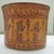 Maya. <em>Vase</em>. Ceramic, pigment, 4 x 5 3/16 x 5 3/16 in. (10.2 x 13.2 x 13.2 cm). Brooklyn Museum, A. Augustus Healy Fund, 35.1891. Creative Commons-BY (Photo: Brooklyn Museum, CUR.35.1891_view1.jpg)