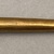  <em>Whistle</em>. Gold, 2 1/2 × 1/2 × 1/2 in. (6.4 × 1.3 × 1.3 cm). Brooklyn Museum, Alfred W. Jenkins Fund, 35.19. Creative Commons-BY (Photo: Brooklyn Museum, CUR.35.19_overall01.jpg)