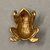  <em>Pendant in Form of Frog</em>. Gold, 1 1/8 x 3/4 x 1 3/8 in. (2.9 x 1.9 x 3.5 cm). Brooklyn Museum, Alfred W. Jenkins Fund, 35.214. Creative Commons-BY (Photo: Brooklyn Museum, CUR.35.214_back.jpg)