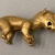  <em>Standing Tapir</em>. Gold, 1 7/8 × 1 9/16 × 3 3/4 in. (4.8 × 4 × 9.5 cm). Brooklyn Museum, Alfred W. Jenkins Fund, 35.267. Creative Commons-BY (Photo: Brooklyn Museum, CUR.35.267_overall01.jpg)